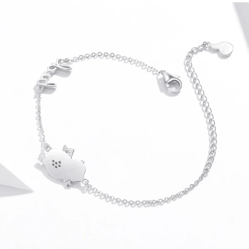 (bilde for) Pandora Style Little Flying Pig Armbånd - BSB022 - Vis 4