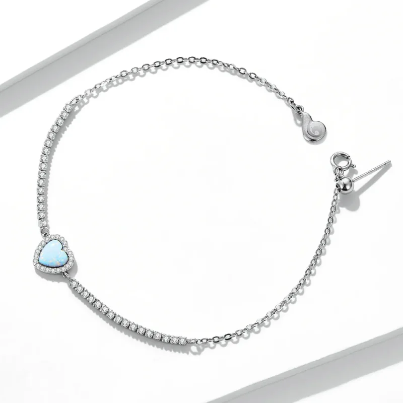 (bilde for) Pandora Style Opal Love Armbånd - BSB086 - Vis 2