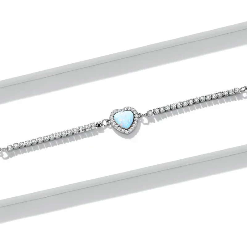 (bilde for) Pandora Style Opal Love Armbånd - BSB086 - Vis 4