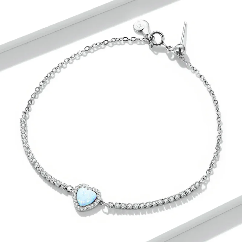 (bilde for) Pandora Style Opal Love Armbånd - BSB086 - Vis 5