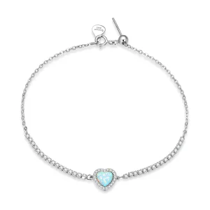(bilde for) Pandora Style Opal Love Armbånd - BSB086
