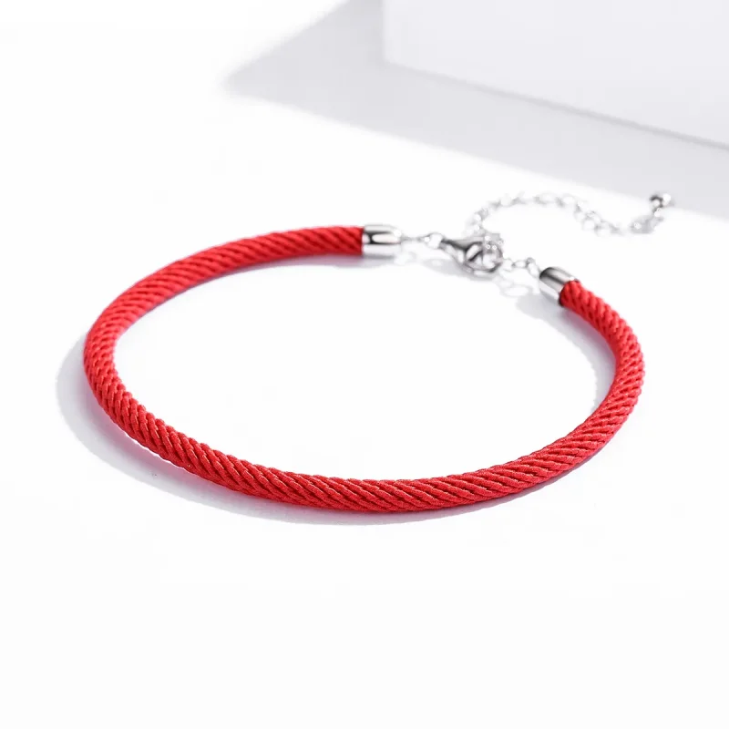 (bilde for) Pandora Style Red Rope Stoffarmbånd - SCB166 - Vis 3