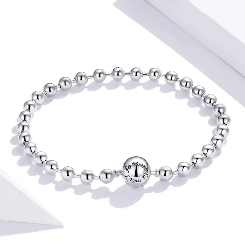 (bilde for) Pandora Style Silver Silver Ball armbånd - SCB208 - Vis 2