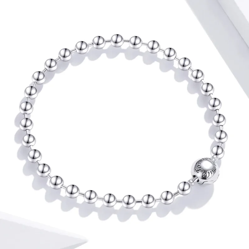 (bilde for) Pandora Style Silver Silver Ball armbånd - SCB208 - Vis 3