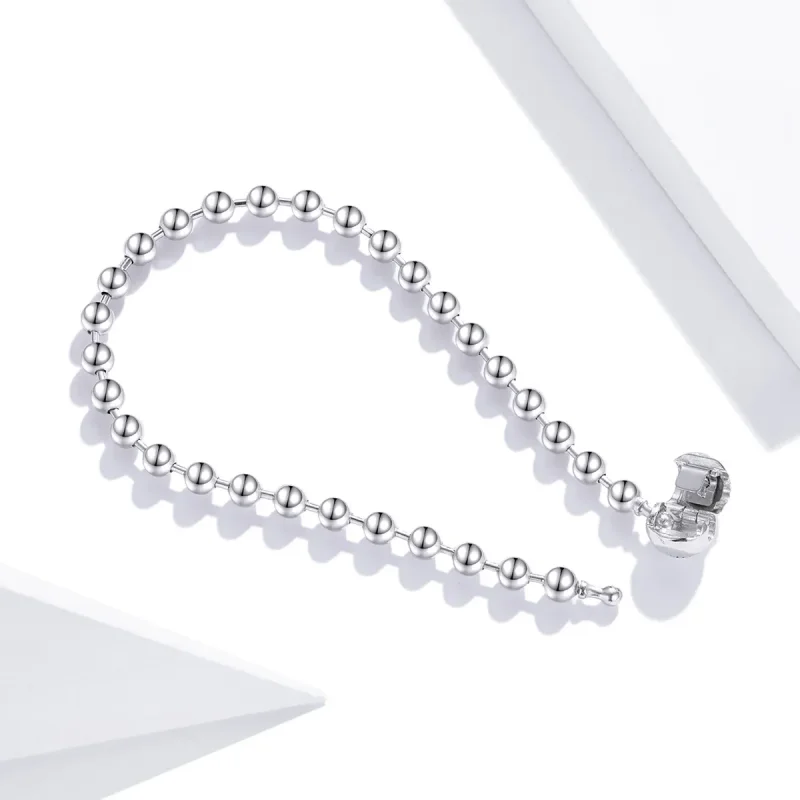 (bilde for) Pandora Style Silver Silver Ball armbånd - SCB208 - Vis 4
