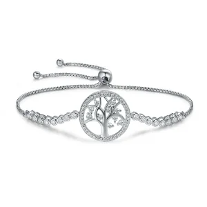 (bilde for) Pandora Style Silver Bright Tree of Life armbånd - SCB035