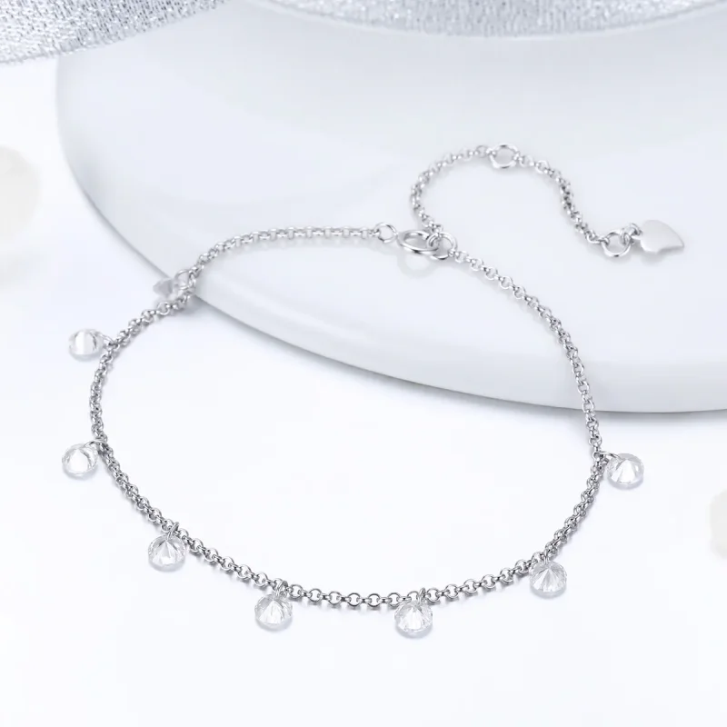 (bilde for) Pandora Style Silver Contracted Elves Chain Slider Armbånd - SCB103 - Vis 3