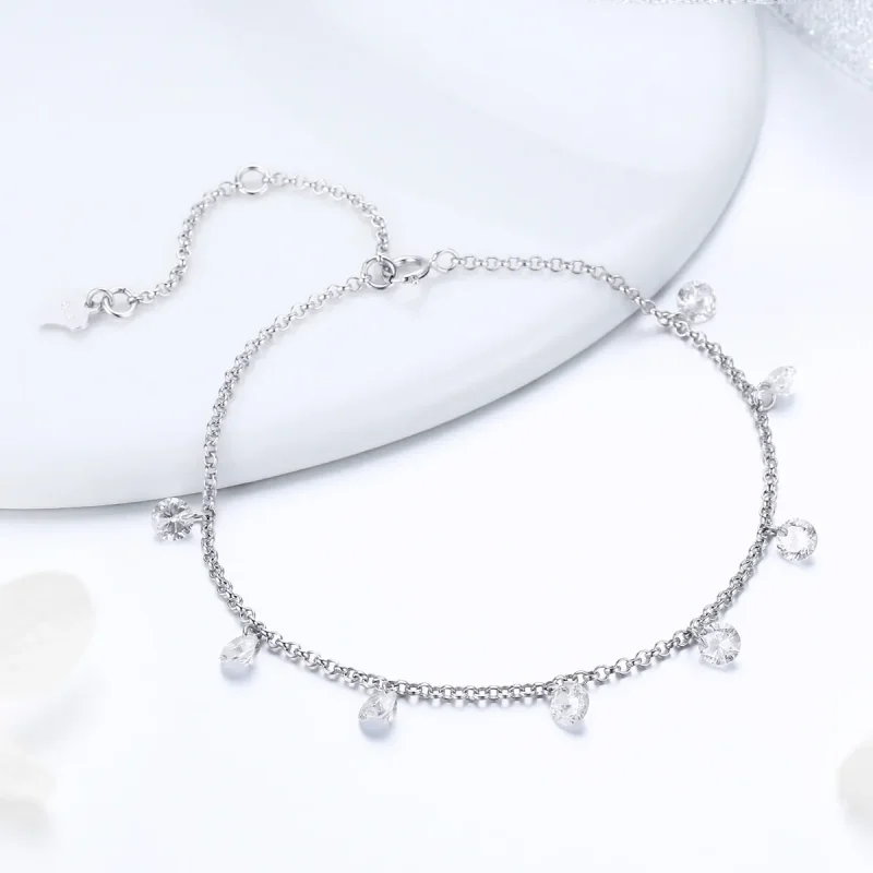 (bilde for) Pandora Style Silver Contracted Elves Chain Slider Armbånd - SCB103 - Vis 4