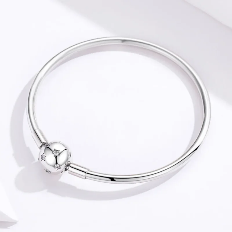 (bilde for) Pandora Style Silver Galaxy Bangle - SCB144 - Vis 3