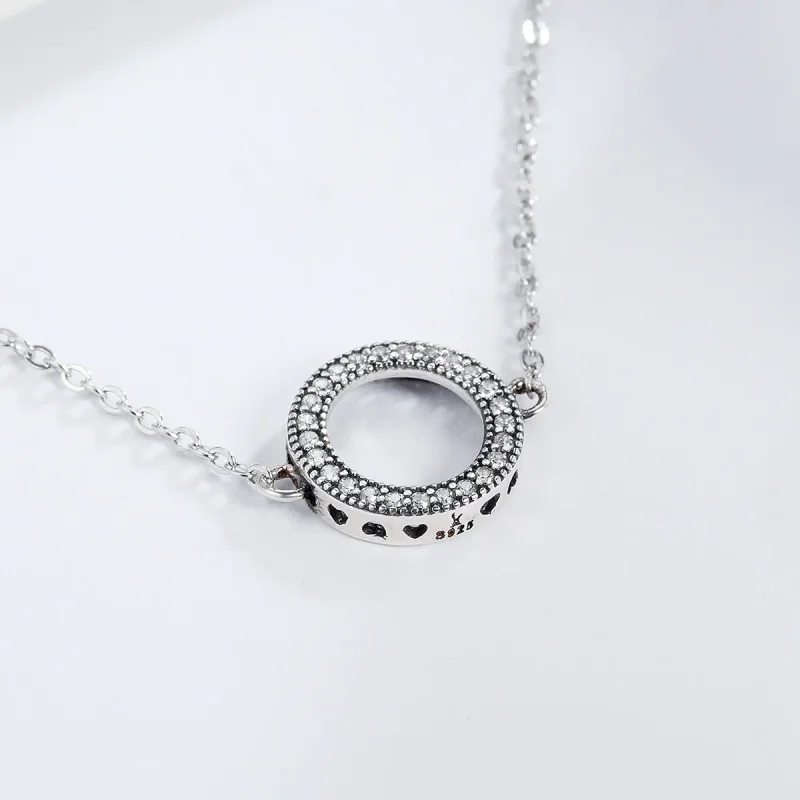 (bilde for) Pandora Style Silver Halo Slider Armbånd - SCB030 - Vis 4
