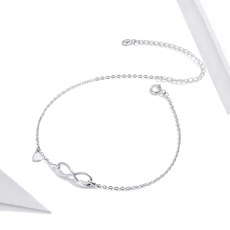 (bilde for) Pandora Style Silver Infinity armbånd - SCT019 - Vis 2