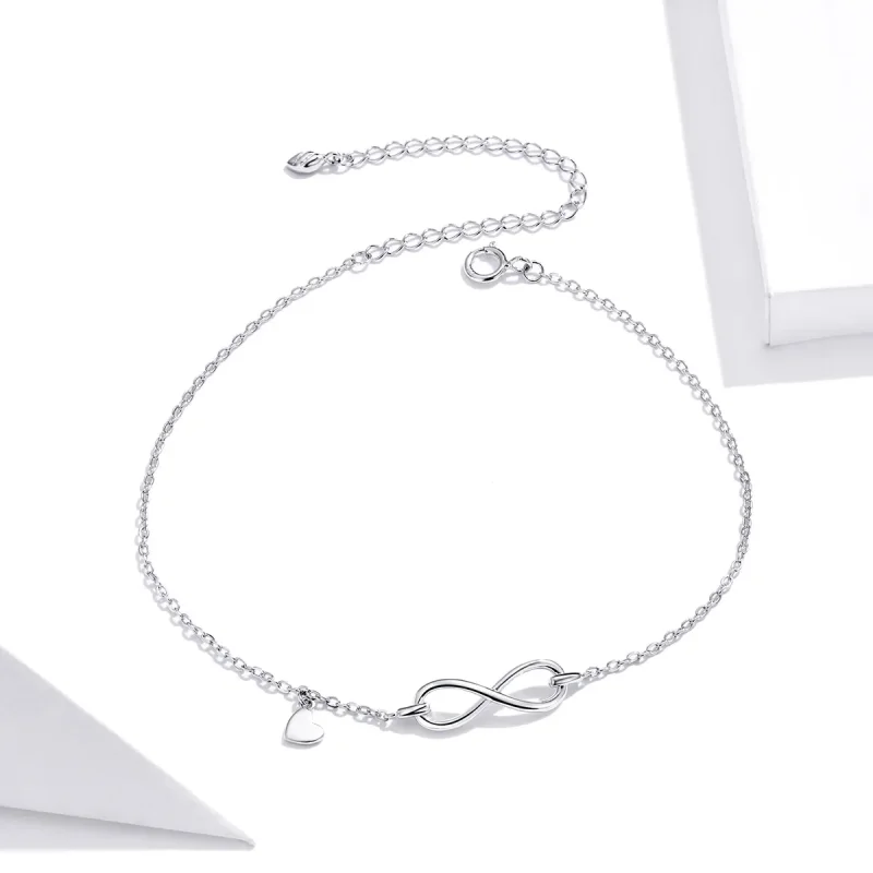 (bilde for) Pandora Style Silver Infinity armbånd - SCT019 - Vis 3