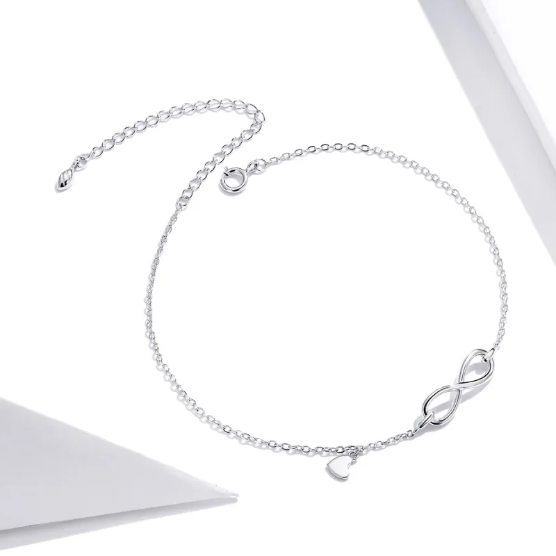 (bilde for) Pandora Style Silver Infinity armbånd - SCT019 - Vis 4