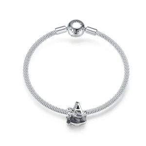 (bilde for) Pandora Style Silver Letter A Mesh armbånd - SCB829