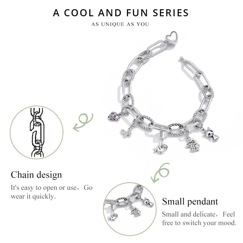(bilde for) Pandora Style Silver Love of Link armbånd - SCB202 - Vis 3