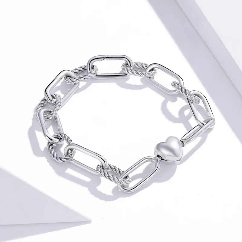 (bilde for) Pandora Style Silver Love of Link armbånd - SCB202 - Vis 2
