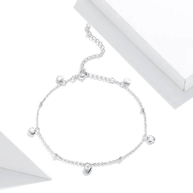 (bilde for) Pandora Style Silver Loving Heart armbånd - SCB191 - Vis 4