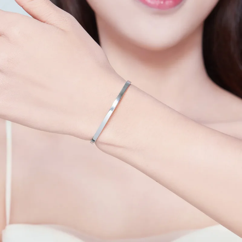 (bilde for) Pandora Style Silver Nothing Is Impossible Åpen mansjettarmring - SCB160 - Vis 5