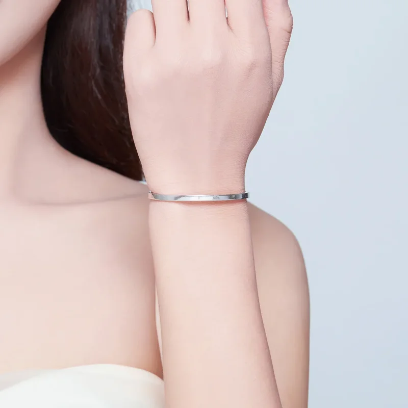 (bilde for) Pandora Style Silver Nothing Is Impossible Åpen mansjettarmring - SCB160 - Vis 6