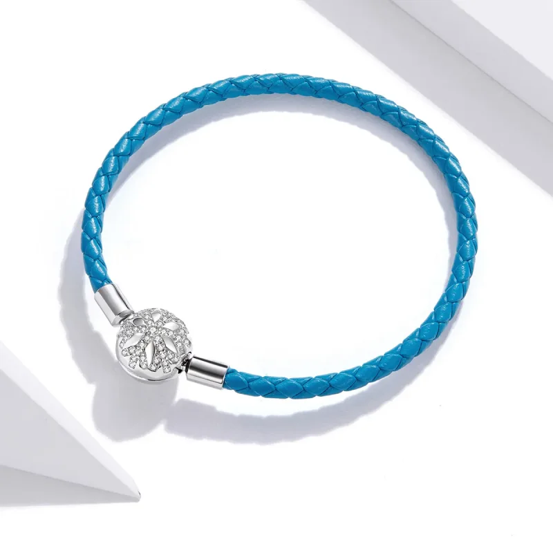 (bilde for) Pandora Style Silver Snowflake Lærarmbånd - SCB196 - Vis 2