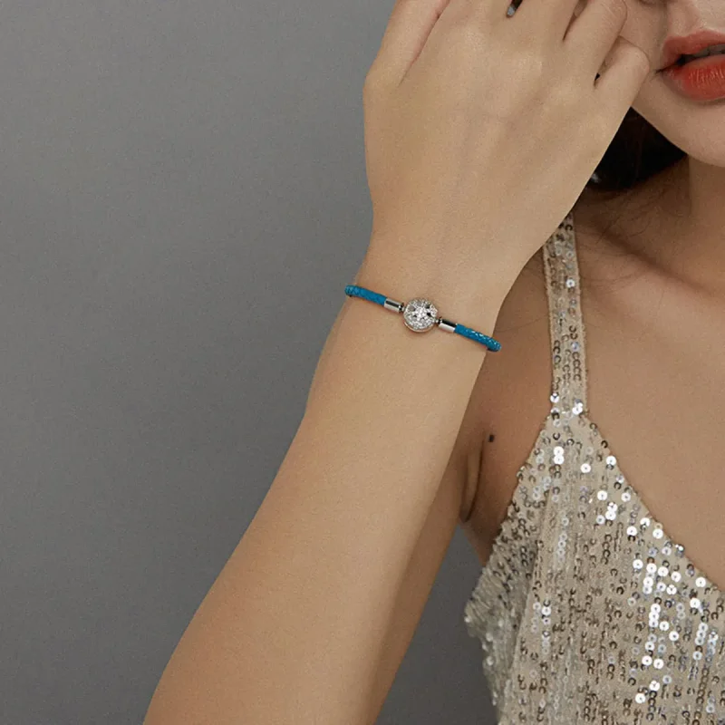 (bilde for) Pandora Style Silver Snowflake Lærarmbånd - SCB196 - Vis 5