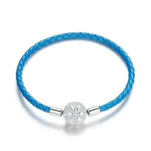 (bilde for) Pandora Style Silver Snowflake Lærarmbånd - SCB196