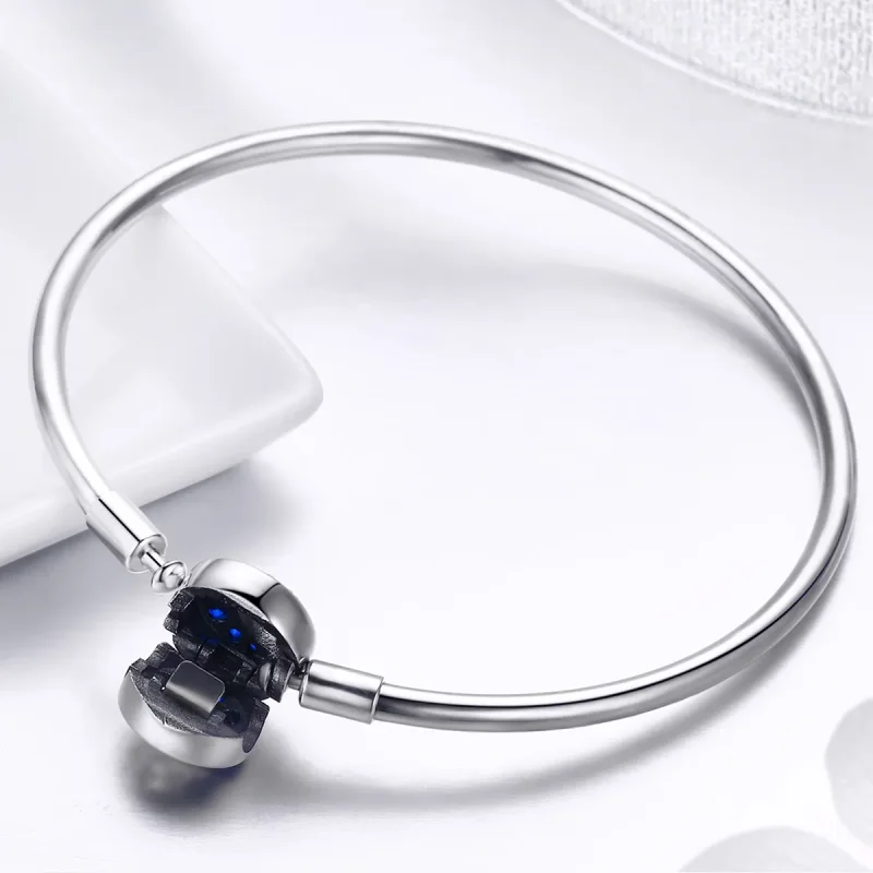 (bilde for) Pandora Style Silver Starry Sky Hard Bangle - SCB080 - Vis 3