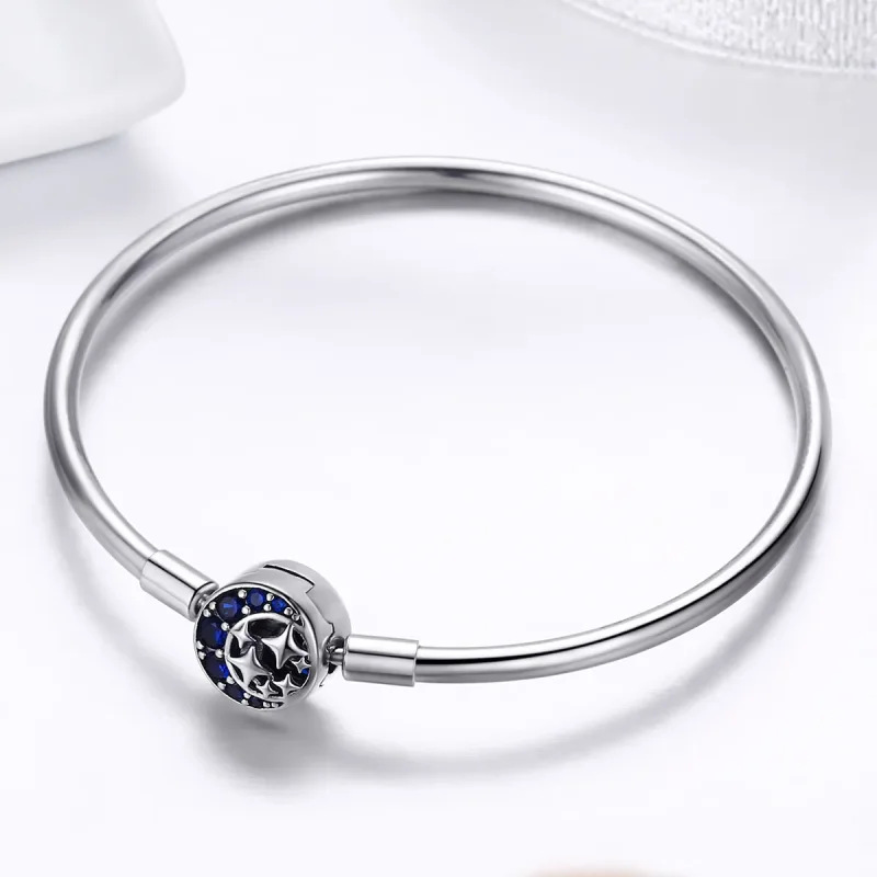 (bilde for) Pandora Style Silver Starry Sky Hard Bangle - SCB080 - Vis 5