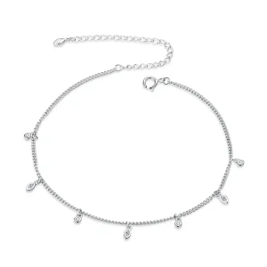 (bilde for) Pandora Style Silver Tassel armbånd - SCT018