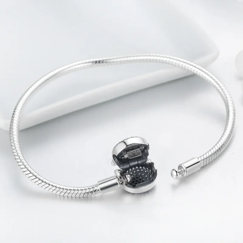 (bilde for) Pandora Style Sølv Søt Cat Chain Armbånd - SCB053 - Vis 5