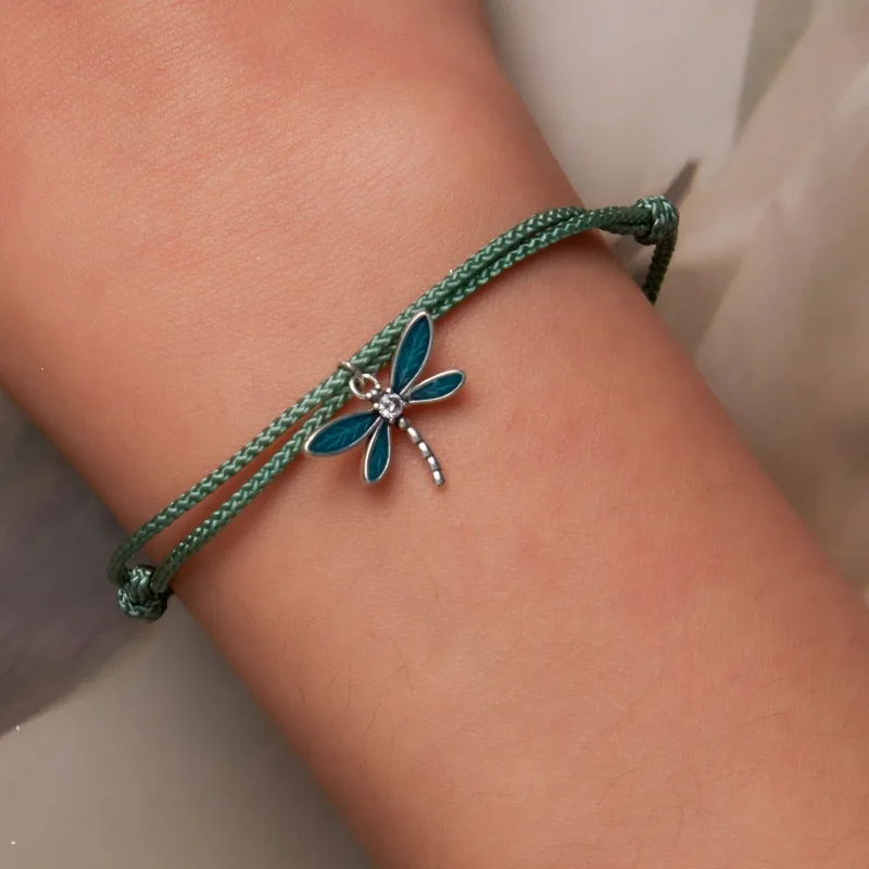 (bilde for) Pandora Style Summer Dragonfly Armbånd - SCB237 - Vis 5