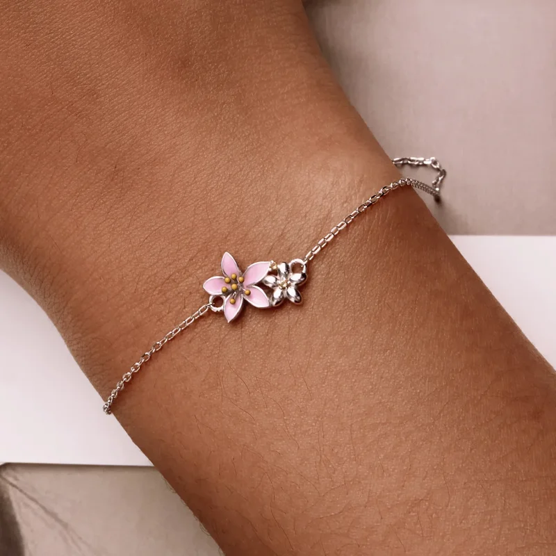 (bilde for) Pandora Style Vakkert Sakura armbånd - SCB232 - Vis 6