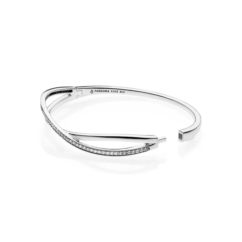 (bilde for) Pandora Entwined Bangle - 590533CZ - Vis 2