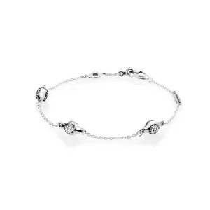 (bilde for) Pandora Modern LovePods silver bracelet with clear cubic zirconia - 597354CZ