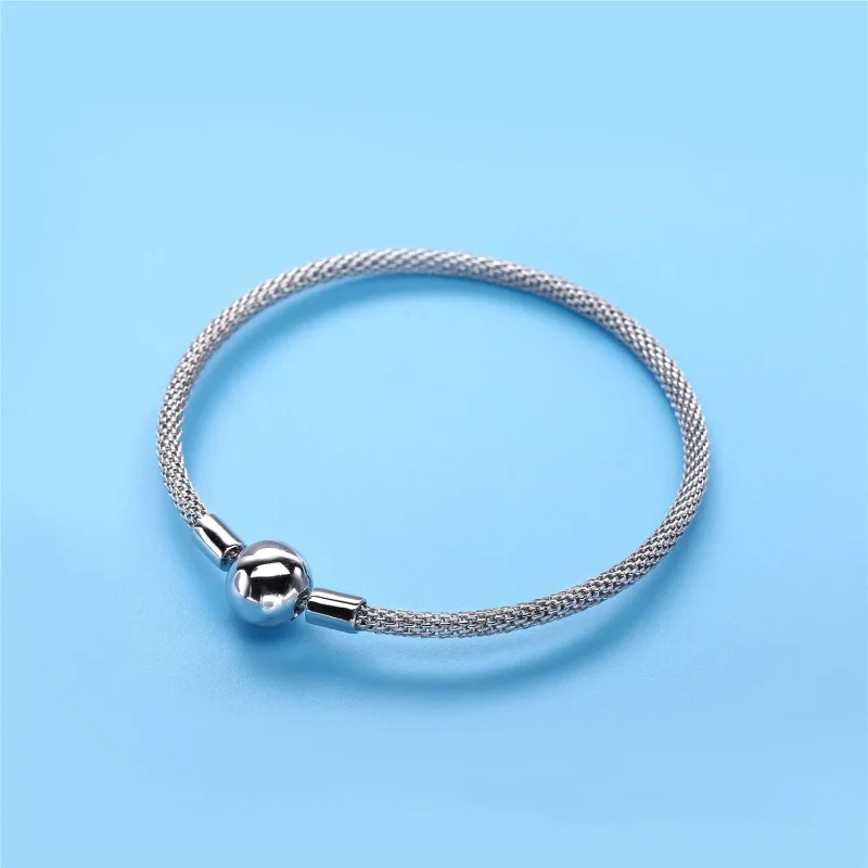 (bilde for) Pandora Moments Silver Mesh Bracelet - 596543 - Vis 2