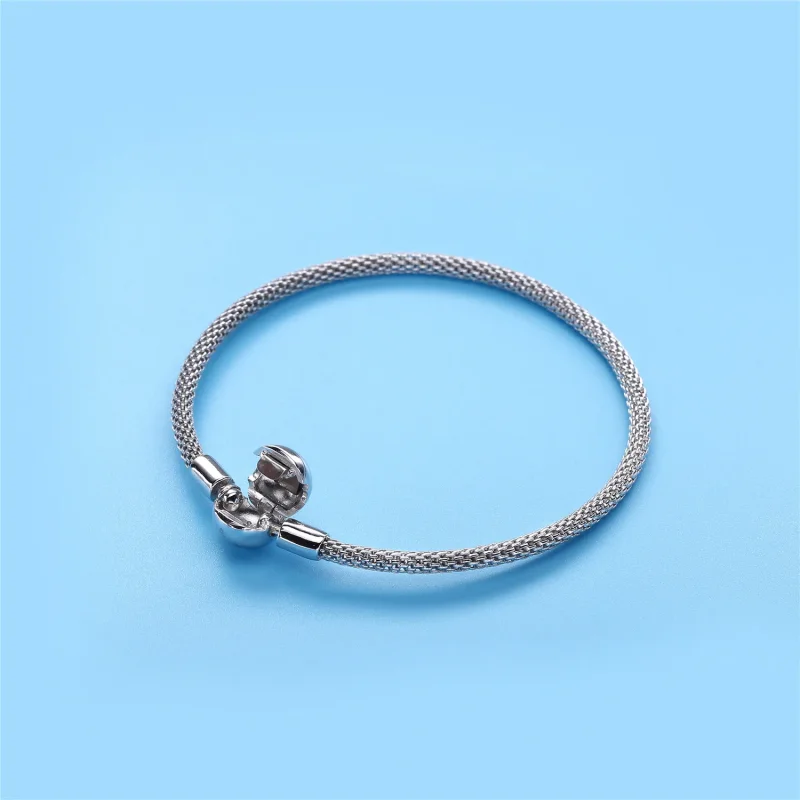 (bilde for) Pandora Moments Silver Mesh Bracelet - 596543 - Vis 4