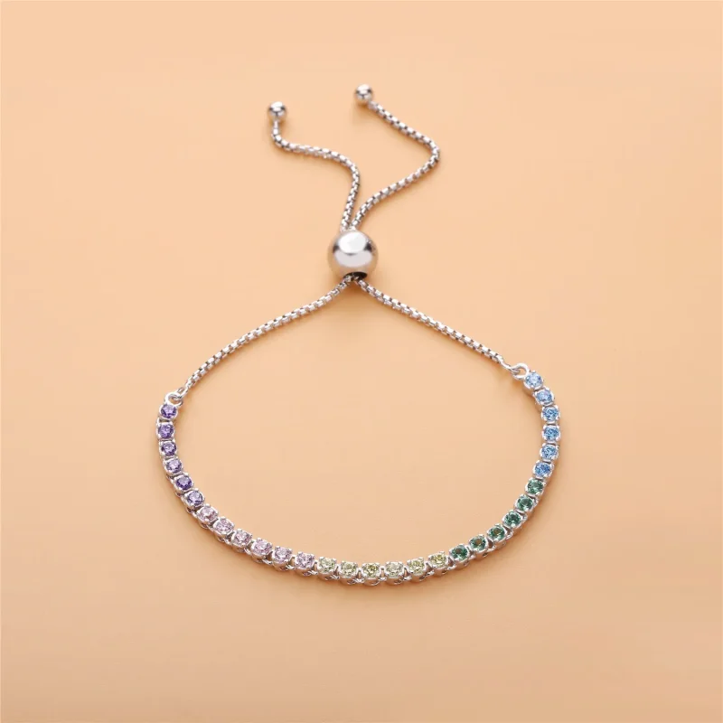 (bilde for) Pandora Multi-colour Sparkling Strand Bracelet - 590524PCZMX - Vis 2