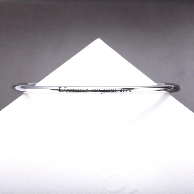 (bilde for) Pandora Snowflake silver bangle with clear cubic zirconia - 590740CZ - Vis 4