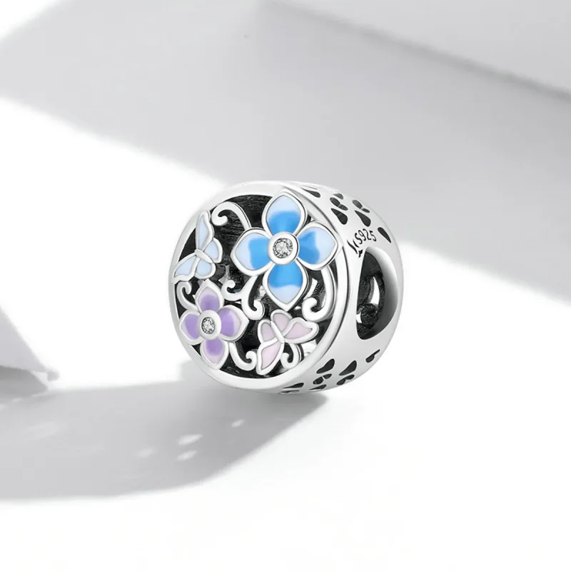 (bilde for) Pandora stil blomster og sommerfugler sjarm - SCC2061 - Vis 2