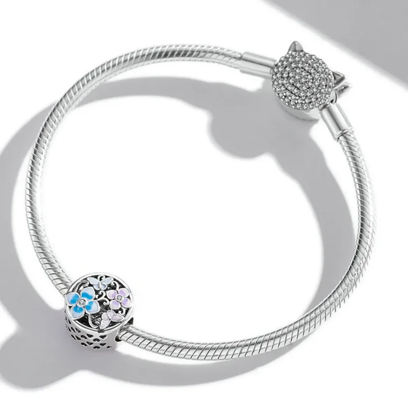 (bilde for) Pandora stil blomster og sommerfugler sjarm - SCC2061 - Vis 3