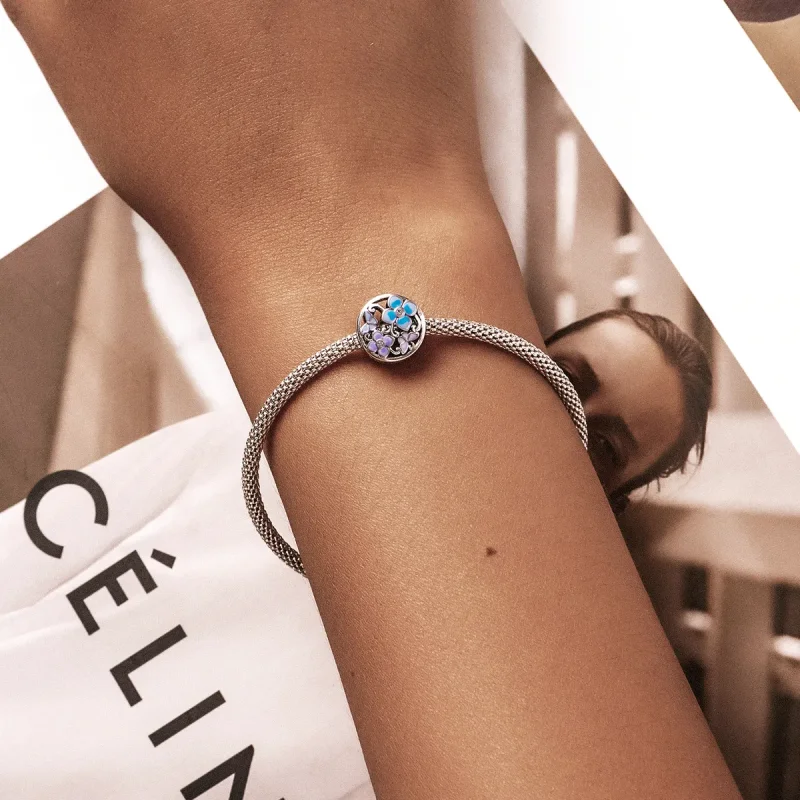 (bilde for) Pandora stil blomster og sommerfugler sjarm - SCC2061 - Vis 5