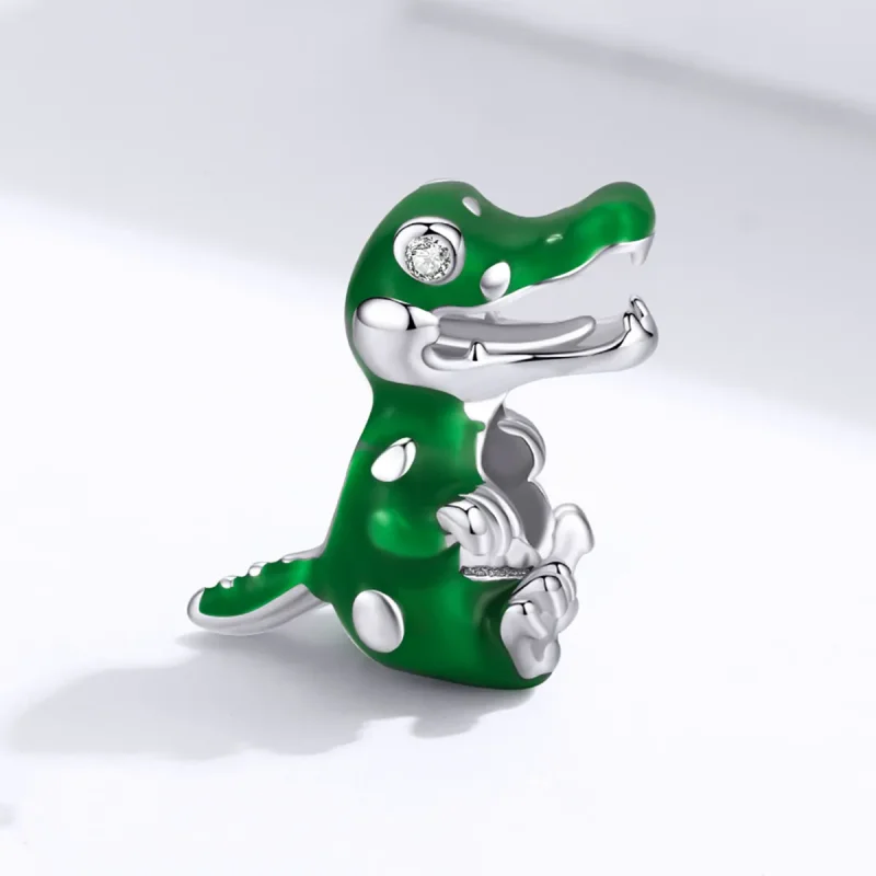 (bilde for) Pandora Style Baby Crocodile Charm - BSC190 - Vis 2