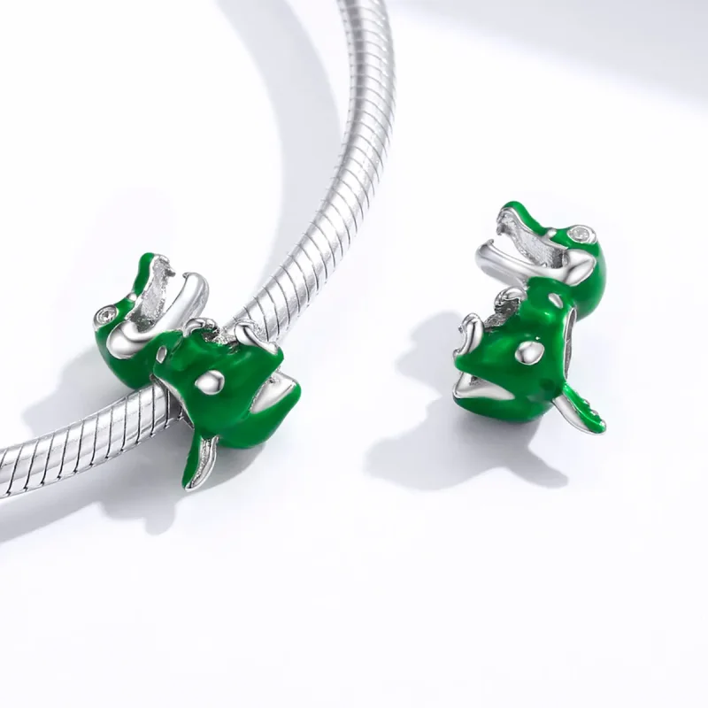 (bilde for) Pandora Style Baby Crocodile Charm - BSC190 - Vis 4