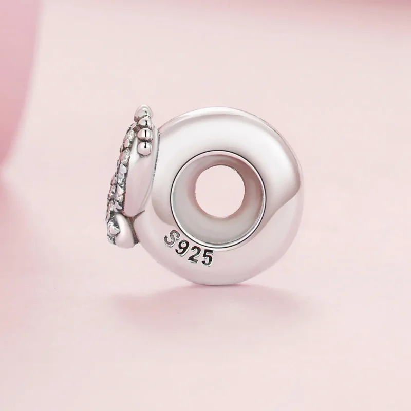 (bilde for) Pandora Style Baby Feet Spacer Charm - BSC688 - Vis 3