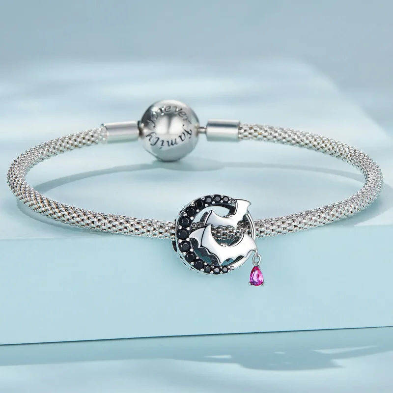 (bilde for) Pandora Style Bat Charm - SCC2392 - Vis 3