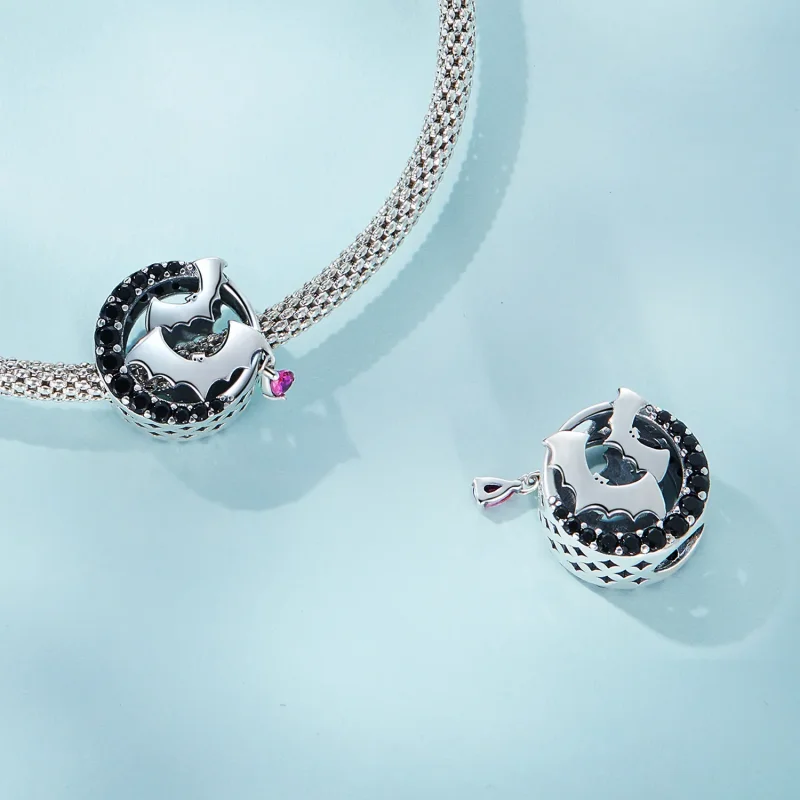 (bilde for) Pandora Style Bat Charm - SCC2392 - Vis 4