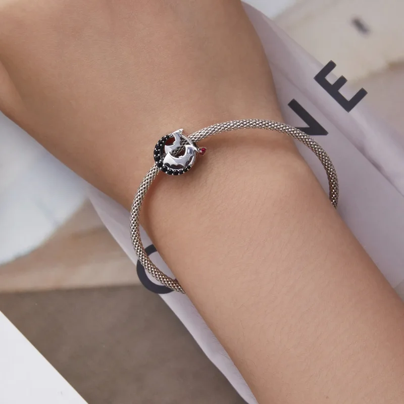 (bilde for) Pandora Style Bat Charm - SCC2392 - Vis 5