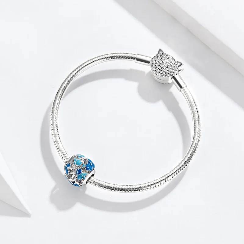 (bilde for) Pandora Style Blooming All The Way Charm - BSC087 - Vis 3
