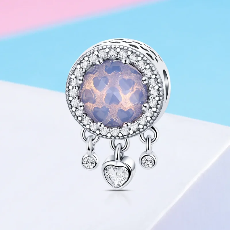 (bilde for) Pandora Style Bright Heart Charm - SCC999 - Vis 2