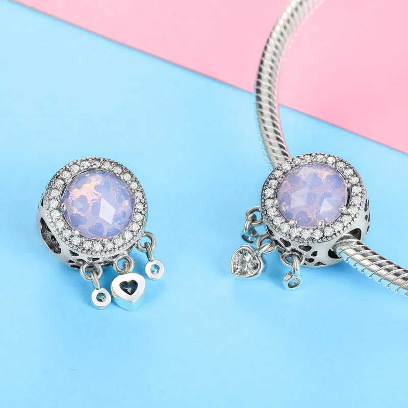 (bilde for) Pandora Style Bright Heart Charm - SCC999 - Vis 3